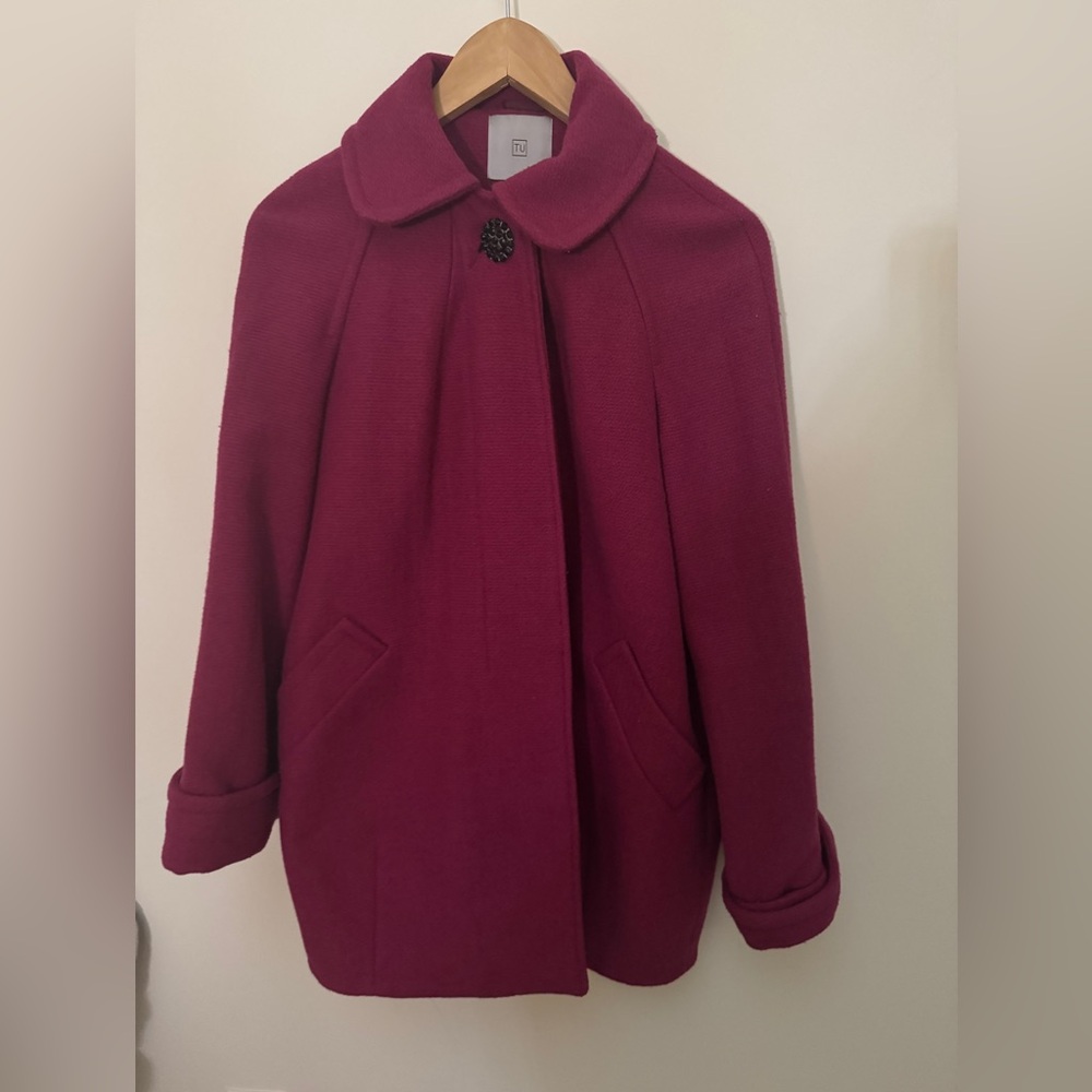 Women's Elegant magenta Coat